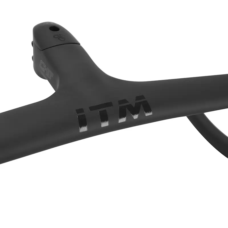 Lenker Combo Straße Itm CH1R Carbon matt L 42 Außen (Mittenabstand 40CM) mit integriertem Vorbau L 100MM D 28.6MM für innenliegende Kabelführung (Zusatz Referenz 212003 empfohlen) — Ansicht 3