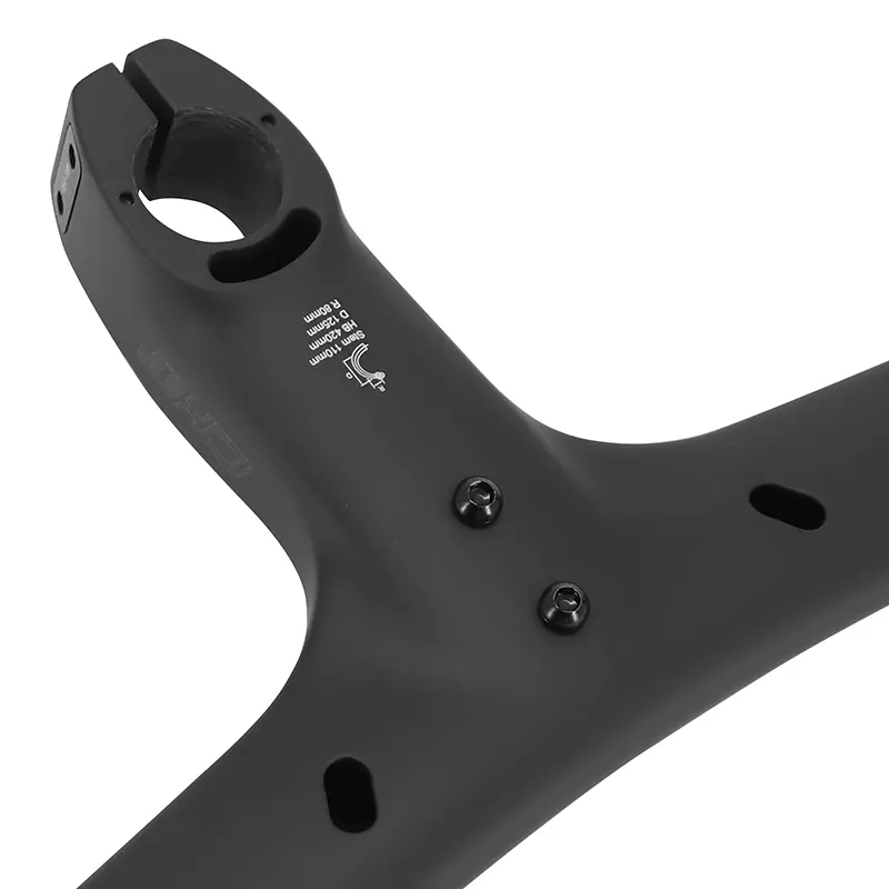 Lenker Combo Straße Itm CH1R Carbon matt L 42 Außen (Mittenabstand 40CM) mit integriertem Vorbau L 100MM D 28.6MM für innenliegende Kabelführung (Zusatz Referenz 212003 empfohlen) — Ansicht 4