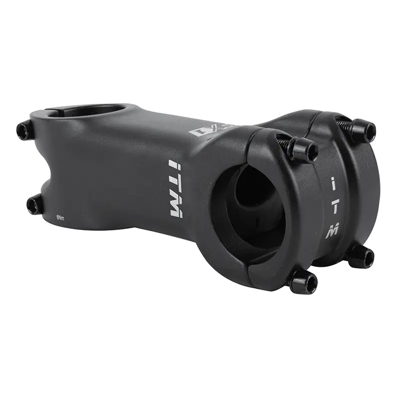 Potence ITM FX1 route-VTT noir 31,8 angle 0° L90MM passage câble interne