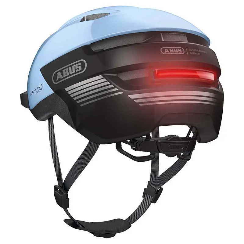 ABUS Purl-y Ace Fahrradhelm für Erwachsene blau glacier Größe L (57-61 cm) integrierte Beleuchtung — Ansicht 4