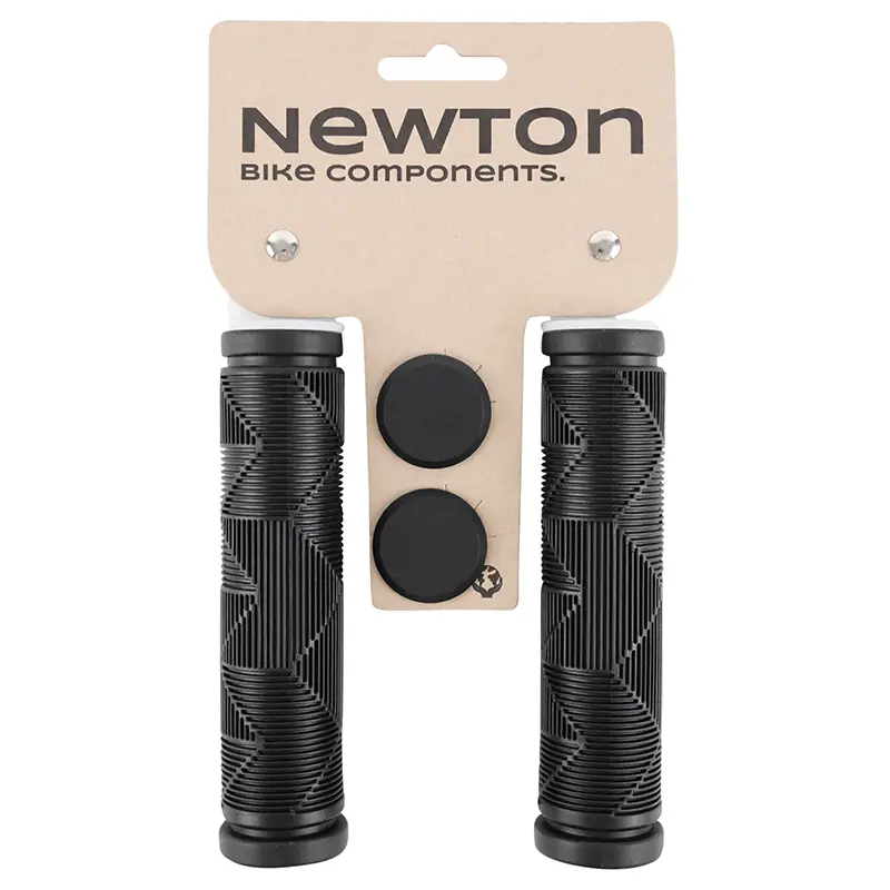 Poignées VTT Newton City Rubber noir L130 mm (paire) — vue 4