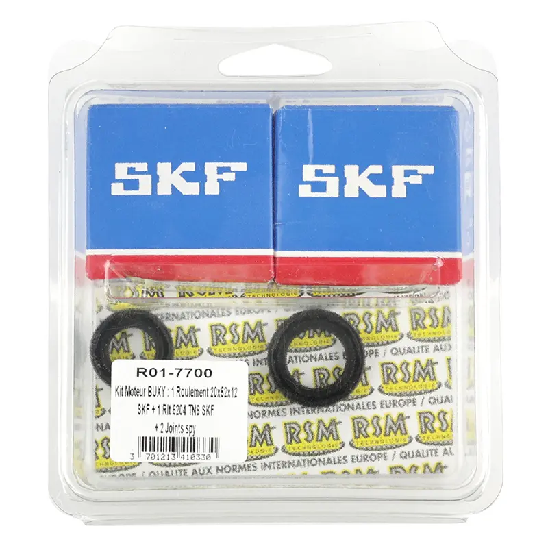 Pleuellager + Dichtung Scooter P2R adaptierbar Peugeot 50 Speedfight 2, TKR, Trekker mit Dellorto-Pumpe - Kit SKF SC04A47CS + 6204 Polyamid C4 Nitril-Dichtung — Ansicht 3