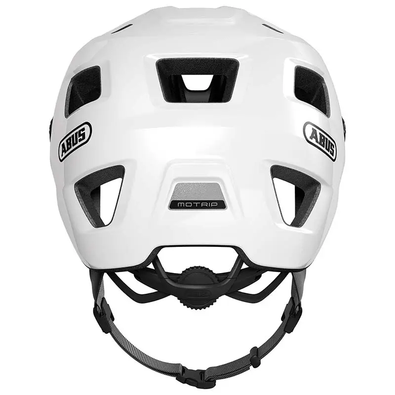 Abus 成人山地自行车头盔 motrip 亮白色 尺码 s (51-55M) 旋钮调节 — 第 3 视图