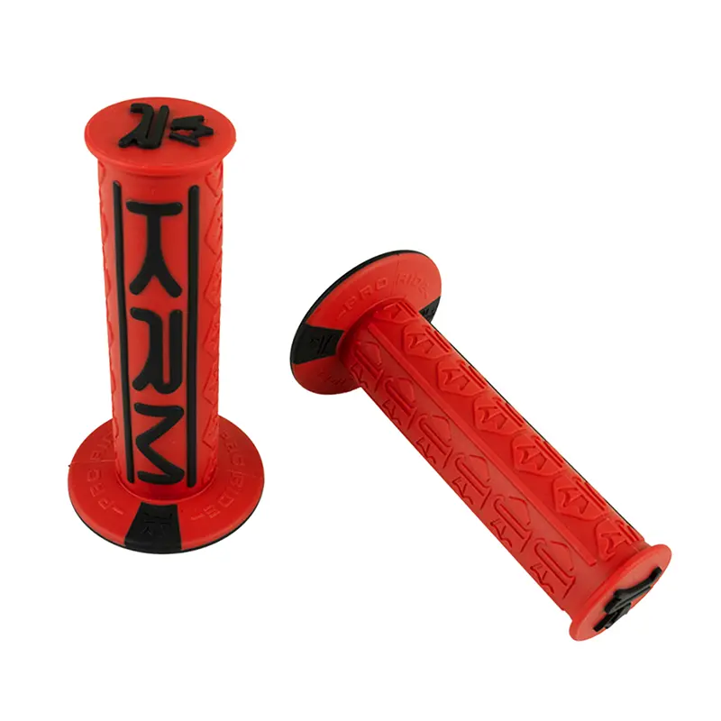 KRM Pro Ride Griffbezug SCOOT-50 mit geschlossenem Ende rot-schwarz (Paar)