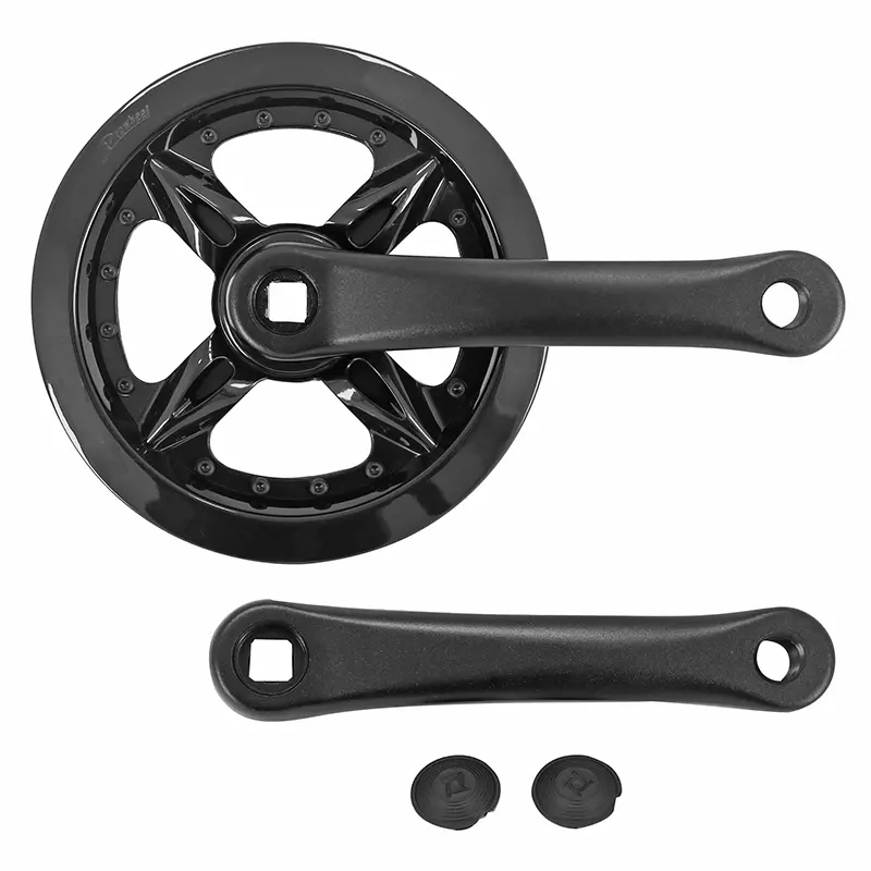 P2R 셀렉션 VTT 크랭크 6-7-8속 더블 플랜지 알루미늄 블랙 152mm 36T (BB 119mm)
