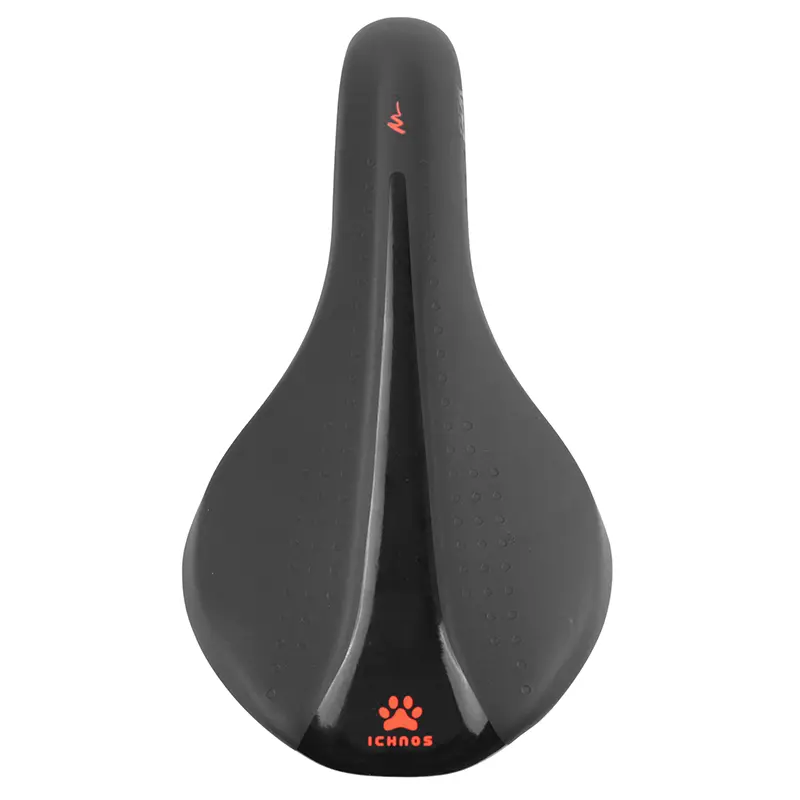 Sattel Newton Junior Ichnos Racing schwarz rotes Design 256x140 mm Stahlschiene — Ansicht 2