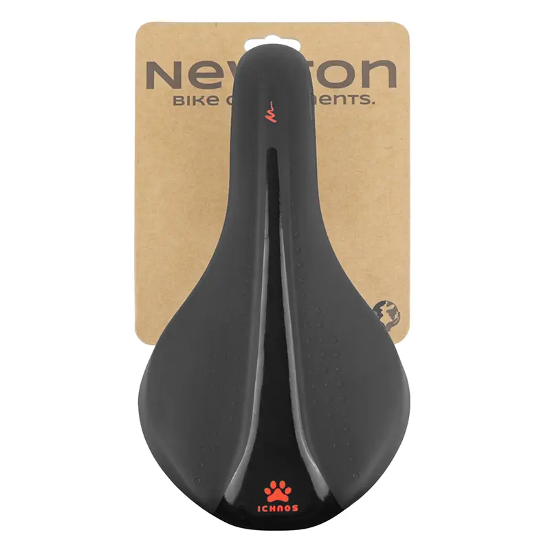 Sattel Newton Junior Ichnos Racing schwarz rotes Design 256x140 mm Stahlschiene — Ansicht 6