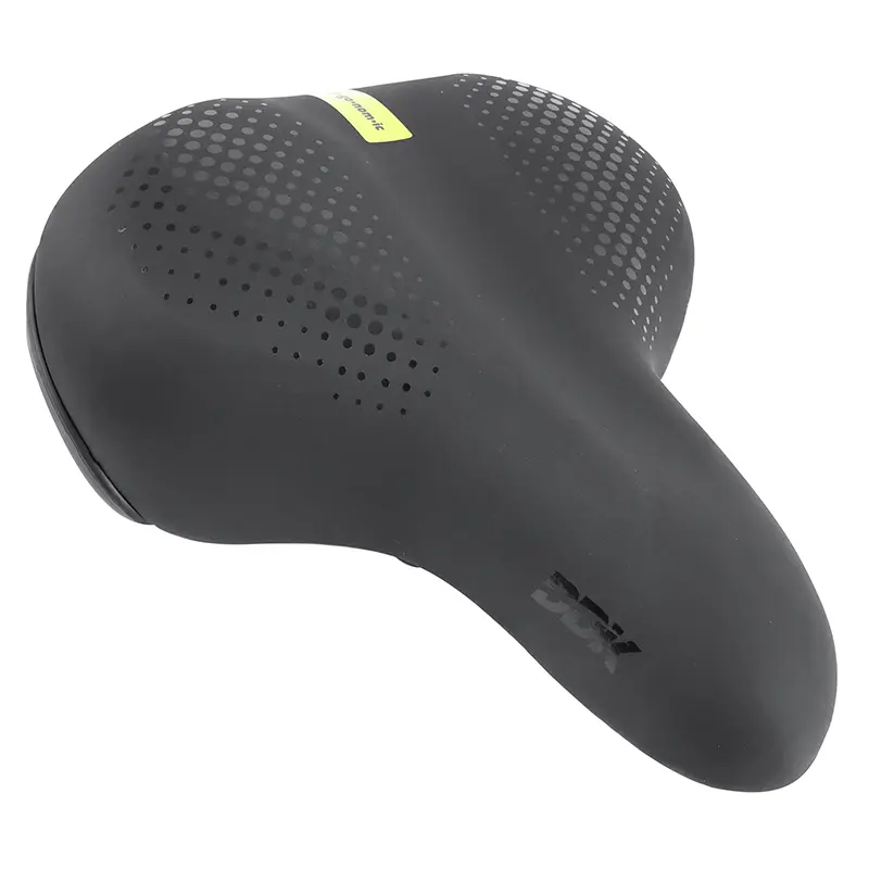 City-Sattel Newton Moderate mit Memory-Schaum schwarz 247x203mm Stahlschiene mit Elastomeren - Griff zur Handhabung