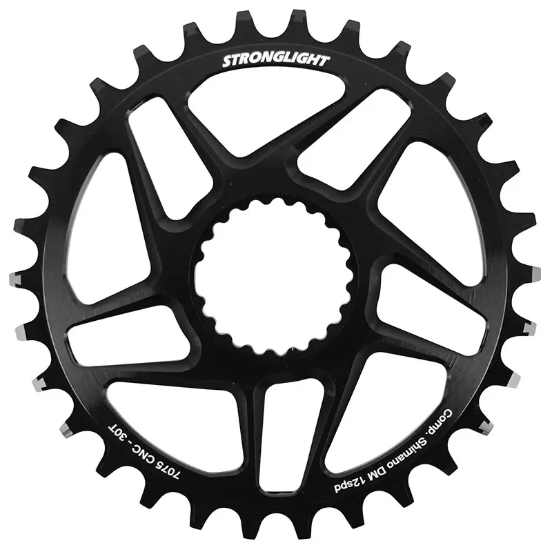 Shimano fc-m6100-m6120-m6130-fc-m7100-m7120-m7130-fc-m8100-m8120-m8130 için direct mount VTT ayna Stronglight mono 30DTS - ofset 3MM 12V.