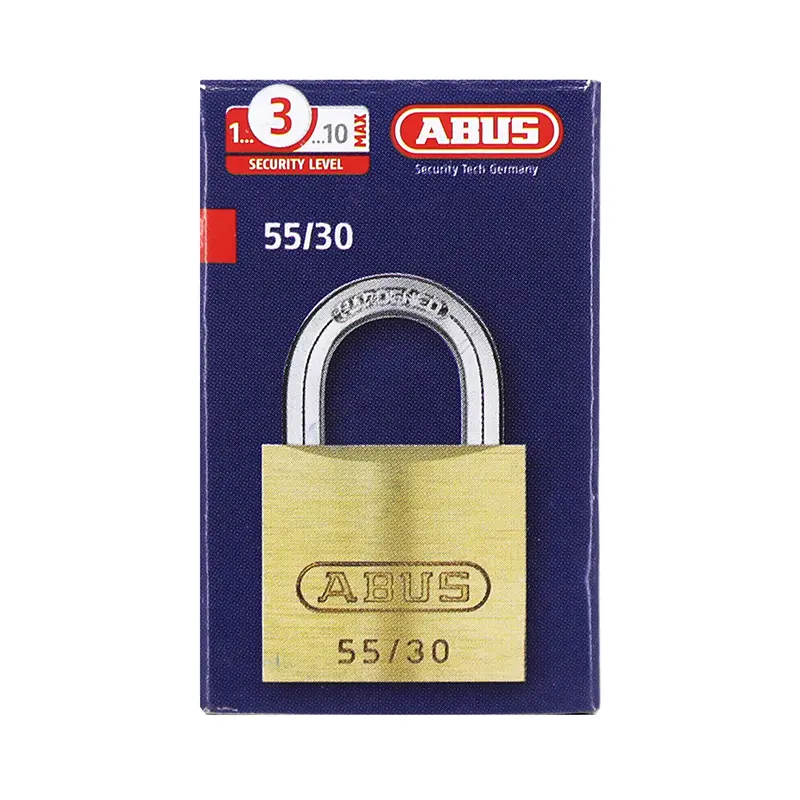 Abus 55-30 系列黄铜挂锁 (29x44 - 锁梁直径 5mm - 锁梁开口 13mm) — 第 2 视图