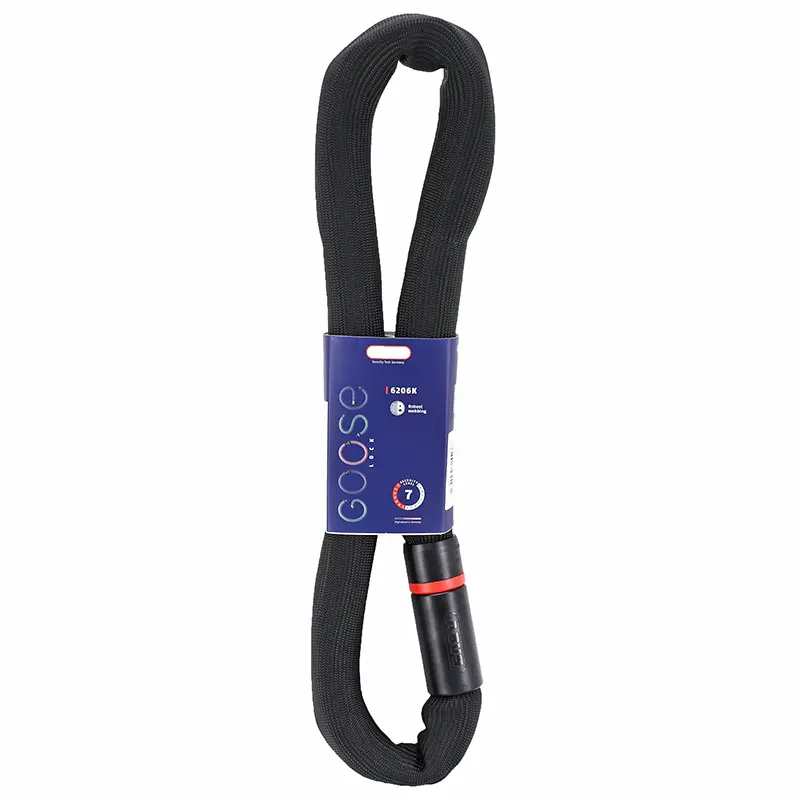 Abus Goose Lock 6206K 6 mm 110 cm fietsbeveiligingsketting met sleutel beveiligingsniveau 7 — zicht 4