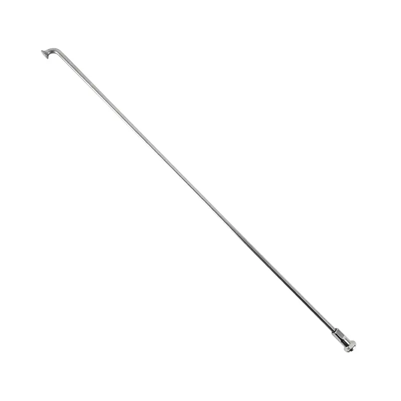 Rayon inox argent 2,6 mm L225 mm tête coudée Sapim avec écrou