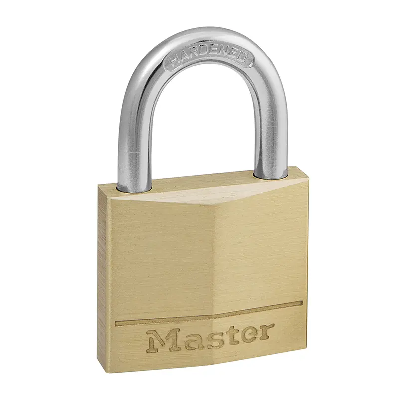 Masterlock 황동 키 자물쇠 시멘트 강화 강철 빗장 너비 30mm 빗장 16mm 직경 5mm 이중 잠금