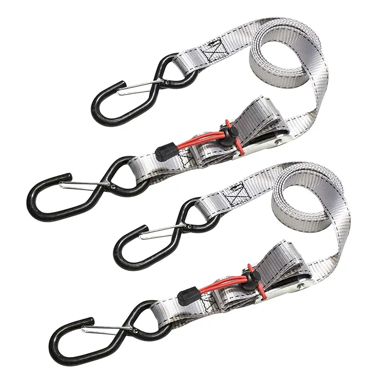 마스터락 자동 잠금 버클 스트랩 폭 25 mm 길이 1.80 m 회색 적재 용량 250 kg (1쌍)