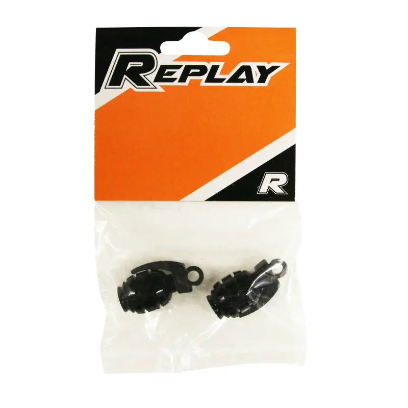 Ventieldop REPLAY Grenade zwart (paar) — zicht 2