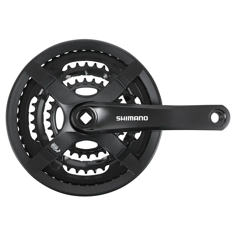 Pedalier VTT Shimano 6-7-8V. tourney noir 170MM 48-38-28 (boitier 123MM)