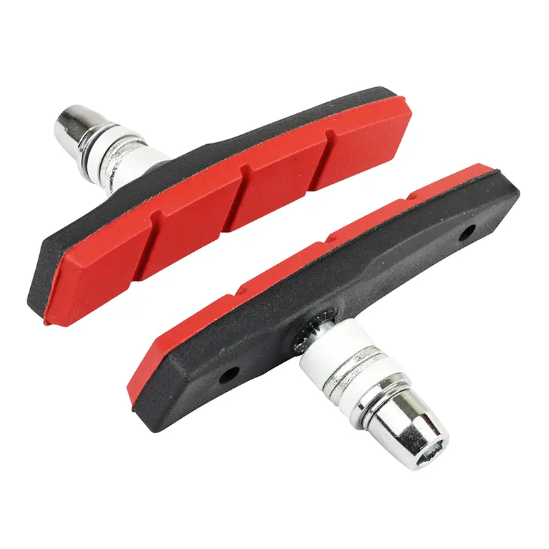 Porte-patins frein V-Brake à vis déporté Marwi 80 mm noir rouge Kevlar (paire)