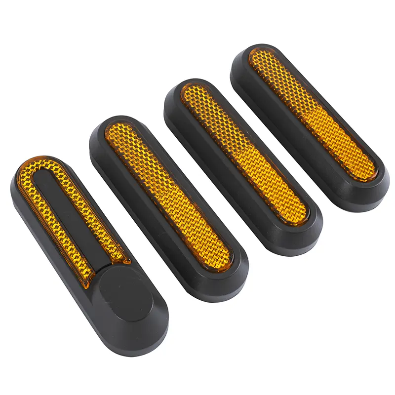 Cache vis de roue avant et arrière Xiaomi M365/1S/Pro/Mi 3 noir (catadioptre jaune) - Sélection P2R