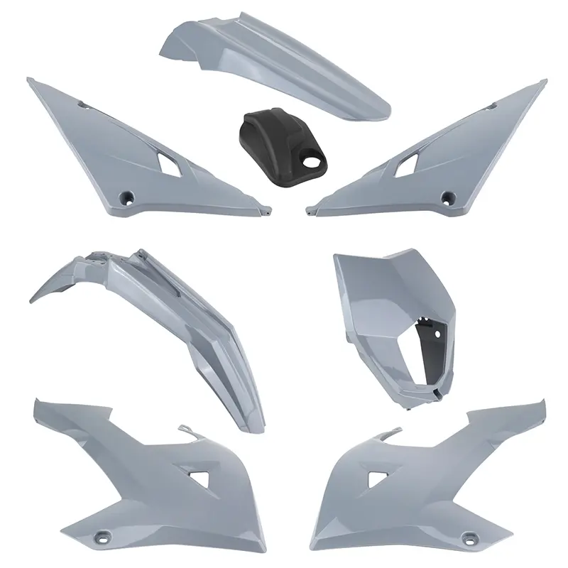 Carrosserie-carenage 50 adaptable Rieju 50 MRT 2022+ gris nardo kit 8 pièces P2R
