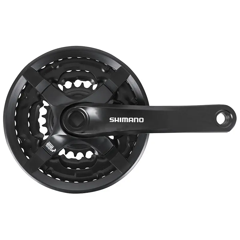 MTB-Kurbelgarnitur Shimano 7-8V TY501 schwarz 175 mm 42-34-24 (Tretlager 122 mm) — Ansicht 3