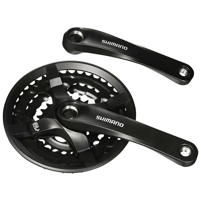 MTB-Kurbelgarnitur Shimano 7-8V TY501 schwarz 175 mm 42-34-24 (Tretlager 122 mm) — Ansicht 5