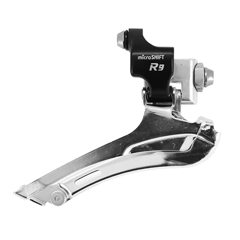 Dérailleur route avant Microshift 9V double à braser tirage bas