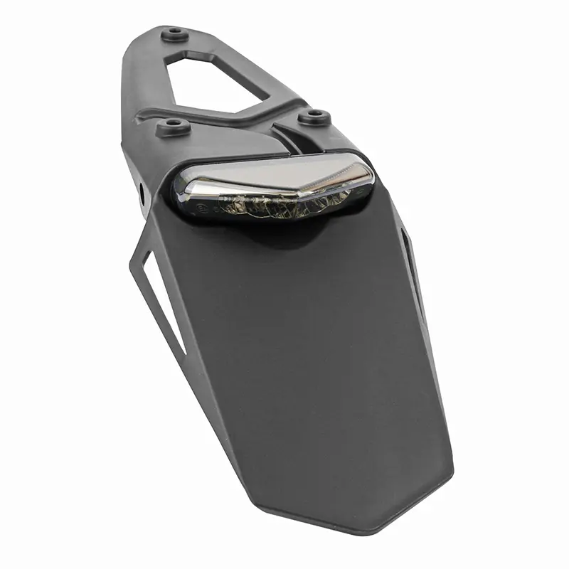 Support de plaque immatriculation avec feu 50 à boîte Replay LED fumé homologué CE