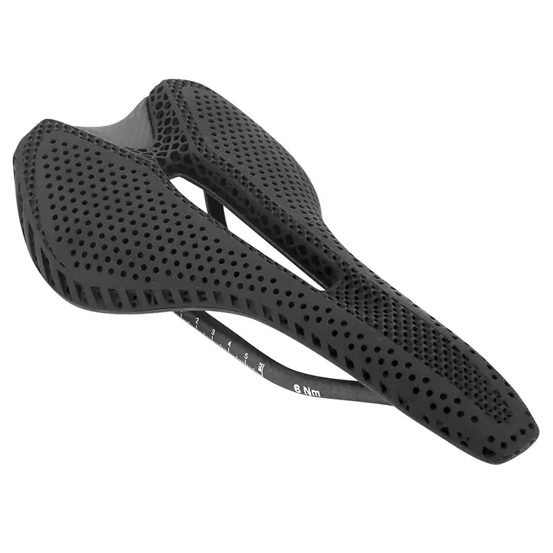 Selle 3D carbone T803 noir ouverte 245X143 rail carbone 165g Newton