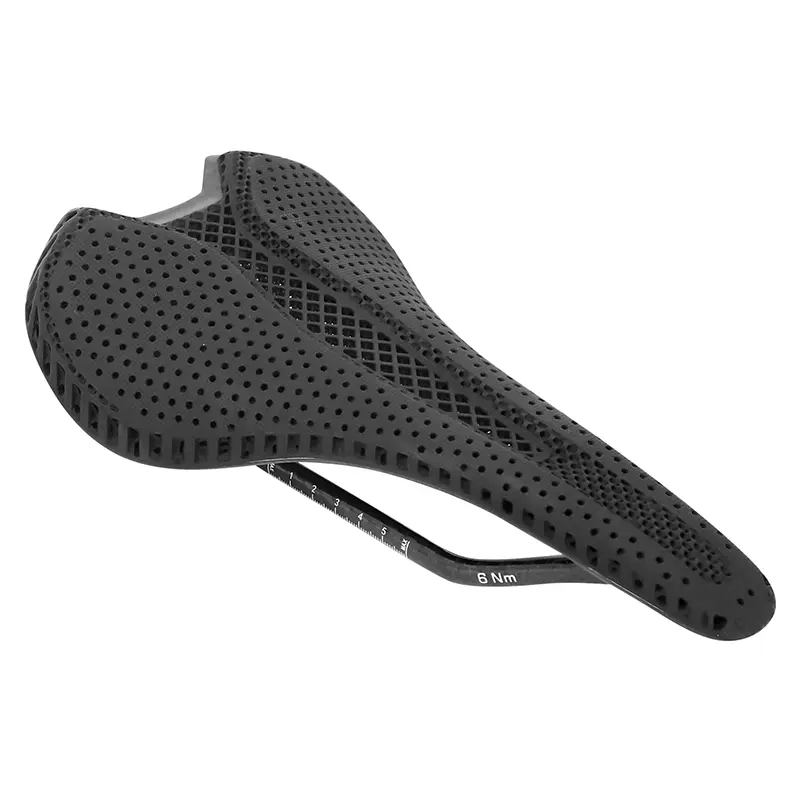 Selle 3D carbone T804 noir 265x143 rail carbone brillant 213G Newton