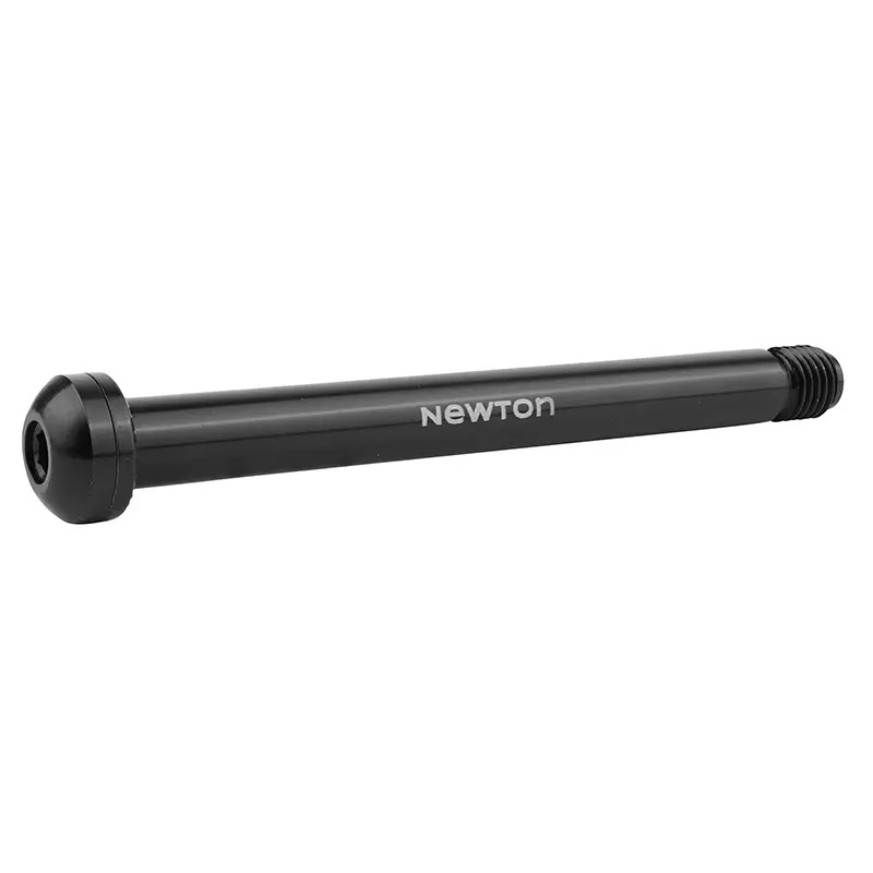 Axe traversant blocage roue avant filetage M12 x 1.5 mm noir Shimano (121,5 mm hors butée dont filetage 13,5 mm) Newton