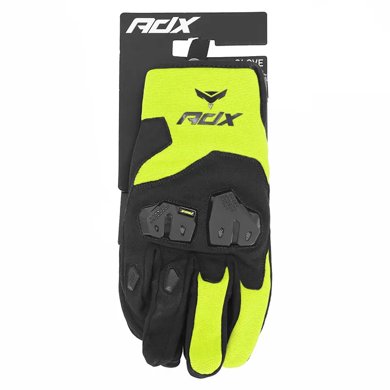 Crossové rukavice ADX Vegas černo-žlutá fluorescenční T12 (2XL) - Homologováno EN 13594:2015 — pohled 7