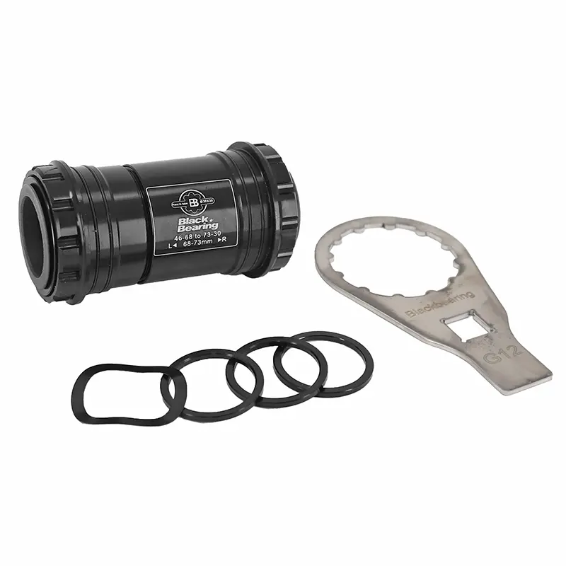 Cuvette intégrée boîtier VTT-Route à emboîter PF30 DUB Black Bearing roulement céramique 68-73 diam 46 pour axe 28,99 mm