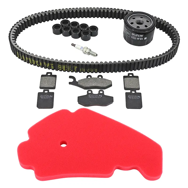Kit entretien maxiscooter Piaggio 400 MP3 2007-2013 plaquettes organiques 8 pièces Sélection P2R Premium