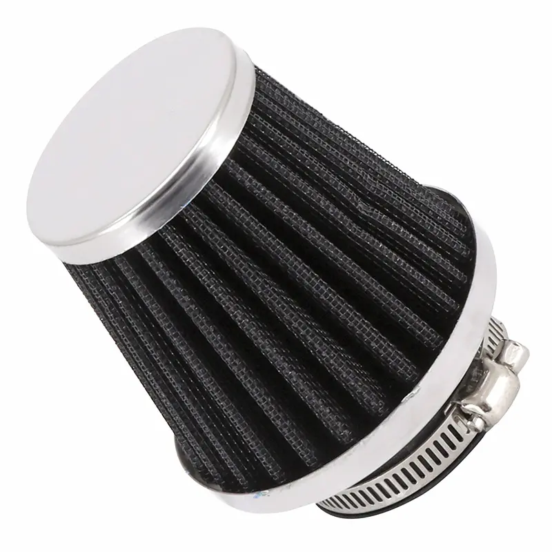Filtre à air type KN chrome fixation droite diam 42 mm P2R