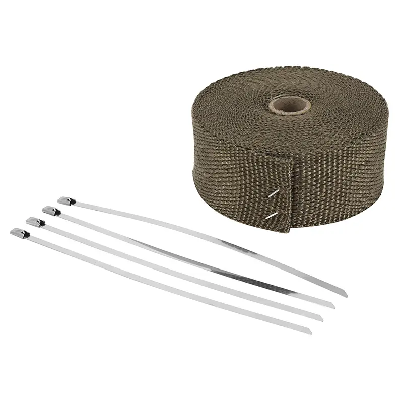 Bande thermique isolante pour échappement moto marron 10 m × 50 mm P2R