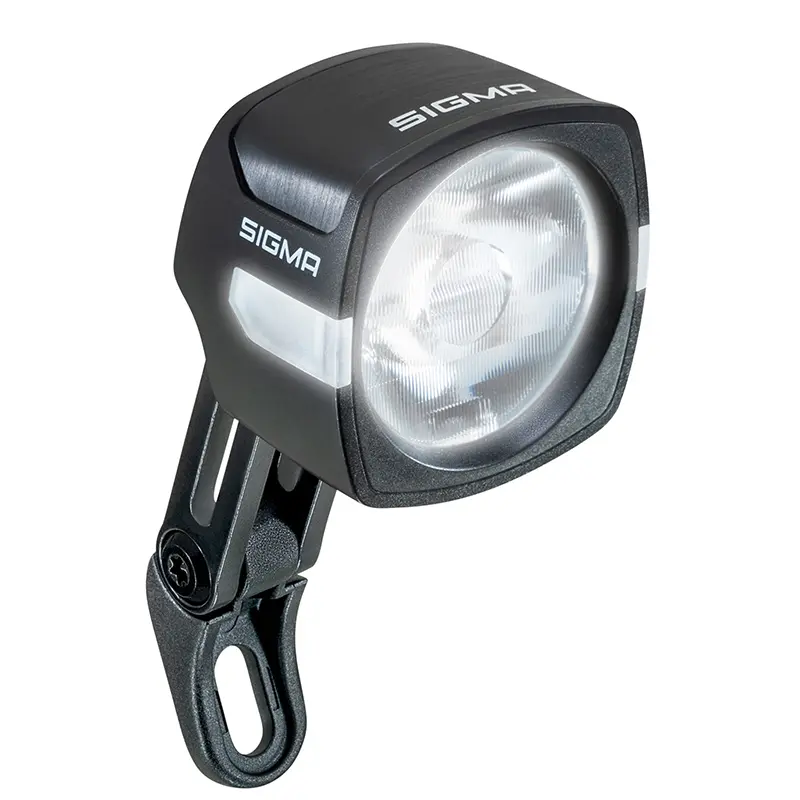 Voorverlichting fiets E-bike Sigma eox FL100 6-60V 100 Lux zwart compatibel met Fidlock