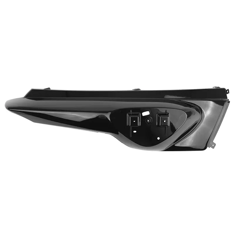 Anpassbare Heckverkleidung MBK 50 Stunt / Yamaha 50 Slider hochglanzschwarz P2R (Paar) — Ansicht 3