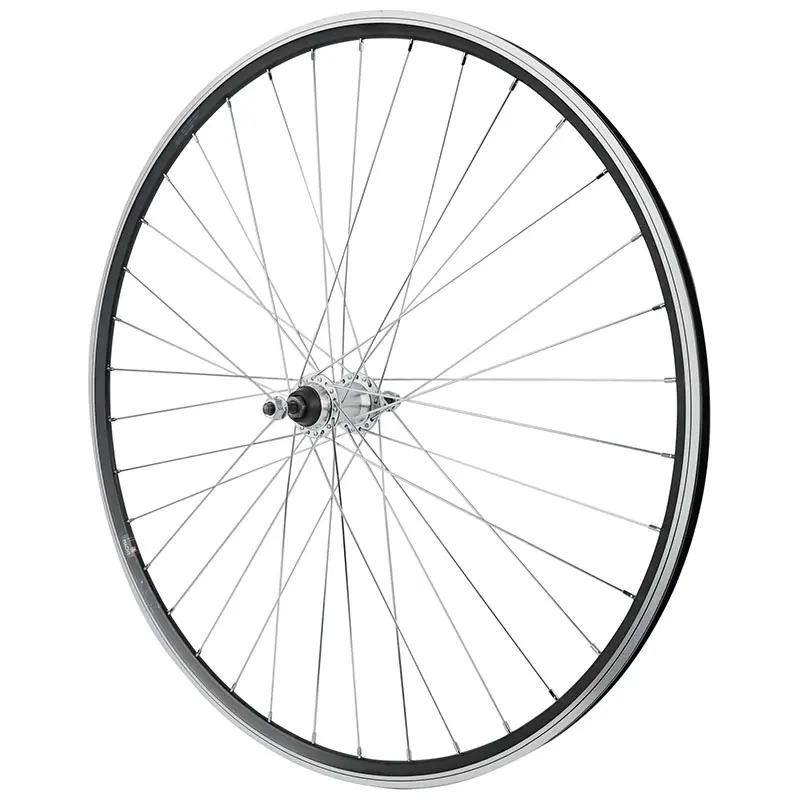 Roue route patin blocage 700 MACH1 CFX noir arrière moyeu alu roue libre 1V jante 13C 36 rayons galva poids max 110 kg