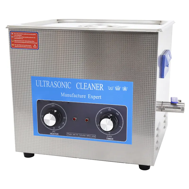 Professioneller analoger Ultraschall-Reinigungstank 15L 360 Watt mit Entleerungsventil (330x300x150mm) (Premium-Qualität)