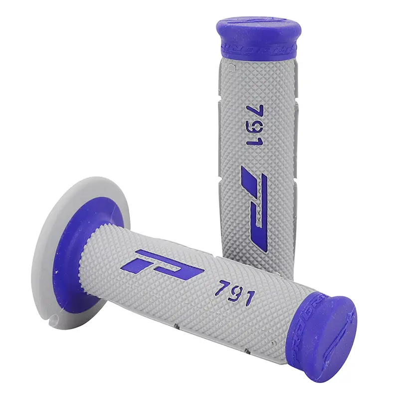 Revêtement de poignée Progrip 791 double densité base bleu-gris 115 mm (paire)
