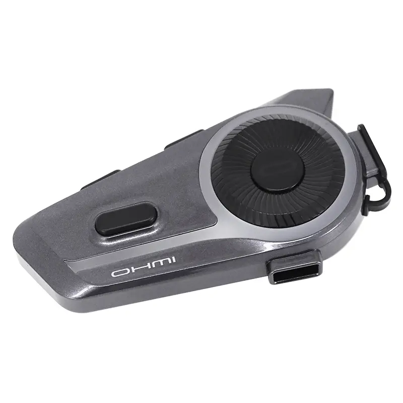Intercom Asmax Ohmi D9 Bluetooth 5.4 grå - 6 brugere 2 km