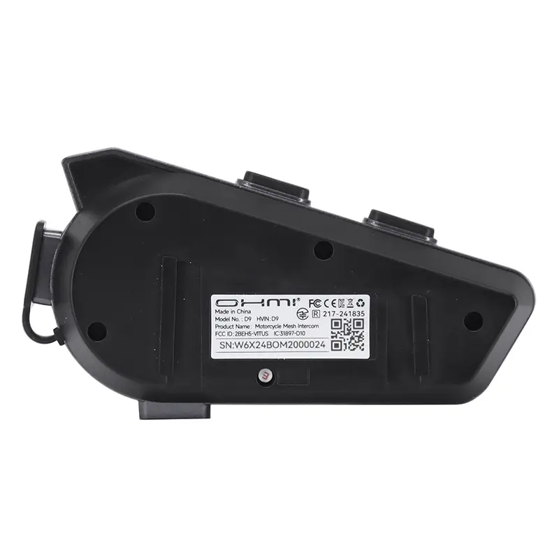Asmax Ohmi D9 Bluetooth 5.4 grey intercom - 6 users 2 km — view 4