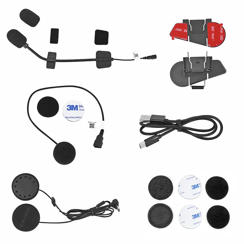 Asmax Ohmi D9 Bluetooth 5.4 grey intercom - 6 users 2 km — view 7