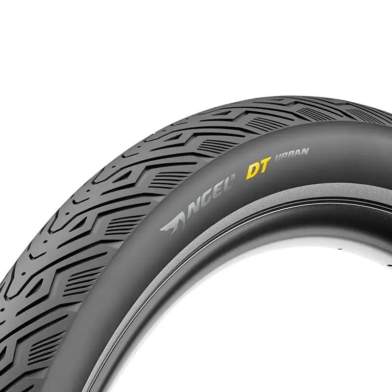 Pneu VTC VAE urbain 700 x 40 Pirelli Angel DT Urban noir flanc réflex TR (42-622) homologué VAE E50
