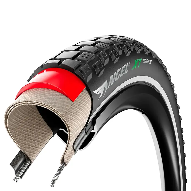 Reifen VTC VAE Urban 700 x 42 Pirelli Angel XT Urban schwarz Reflex-Flanke TR (42-622) VAE E50 zugelassen — Ansicht 4