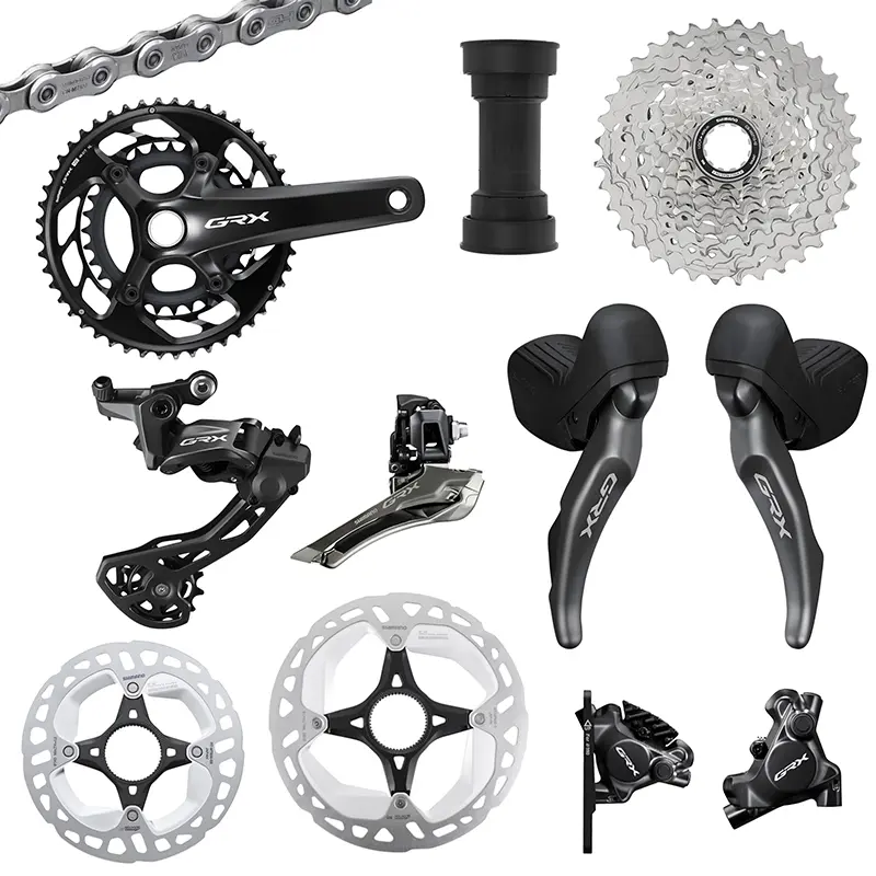 Groupe Shimano GRX820 disque noir 12V 172.5 48-31 cassette 11-36