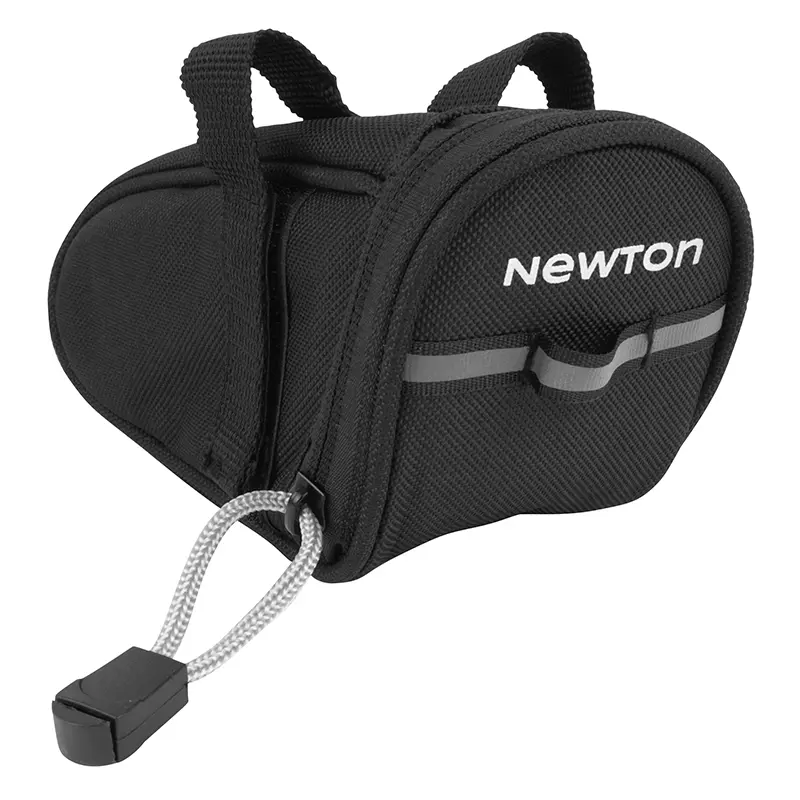 Newton 1.4L 블랙 벨크로 고정 자전거 안장 가방 (가로 180CM x 세로 95CM x 높이 80CM)