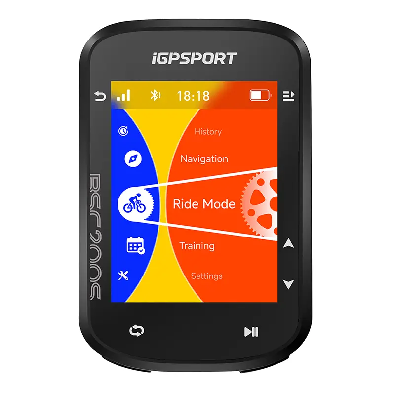 iGPSPORT BSC200S - 속도, 고도계, 온도 및 Strava 기능이 있는 자전거 GPS 속도계