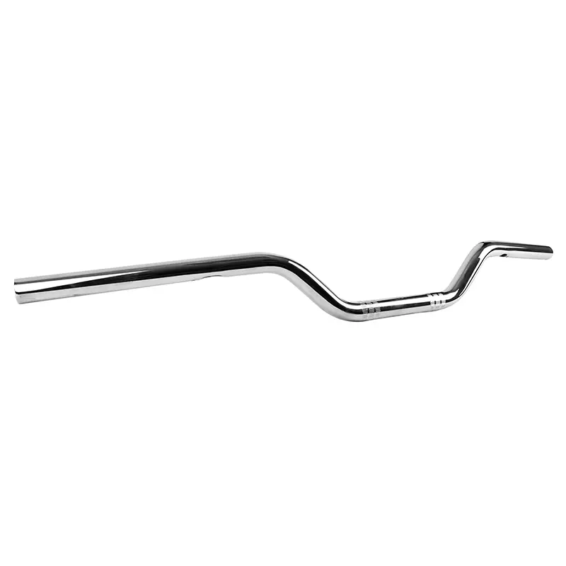 Guidon moto route Tommaselli acier diam 22 MM long 755 MM haut 78 MM chrome sans barre de renfort