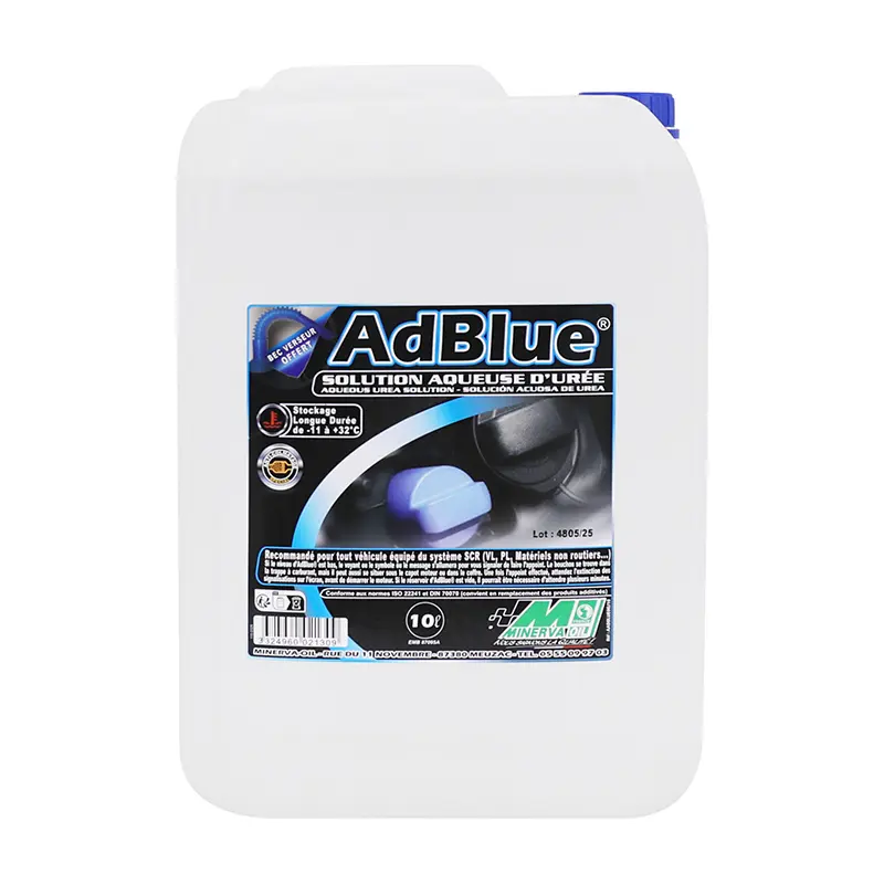 Dépollisant AdBlue Minerva formule anti-cristallisation 10L